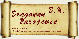 Dragoman Marojević vizit kartica